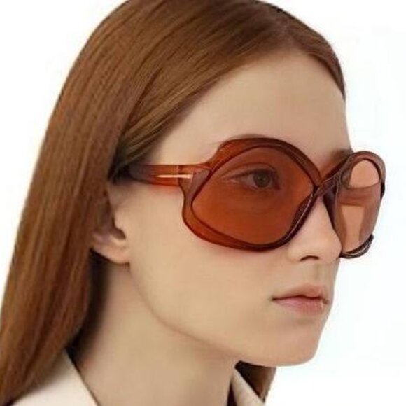 Tom Ford Cheyenne FT0903 01A Geometric Sunglasses - Shiny Black/Smoke - Picture 8 of 10